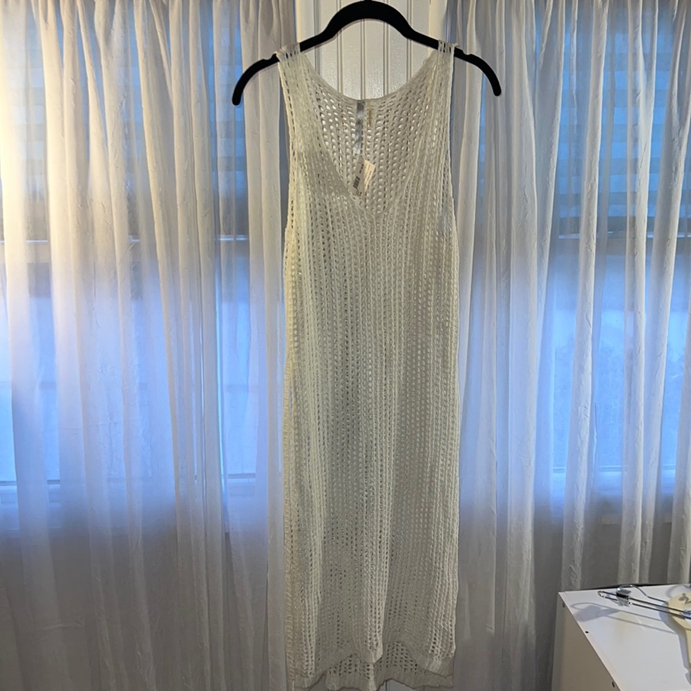 White crochet dress